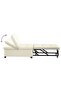 Sofa Bed Cream 194 x 67 x 82 cm Velvet - 7