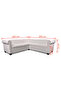 Chesterfield Corner Sofa 5-Seater Artificial Leather White - 3
