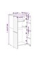 Wardrobe HAMAR White 89x50x180 cm Solid Wood Pine - 7