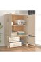Wardrobe HAMAR Honey Brown 99x45x137 cm Solid Wood Pine - 6