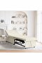 Sofa Bed Cream 194 x 67 x 82 cm Velvet