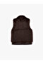 Sleeveless Zippered Pocket Crop Faux Fur Vest - 4
