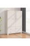 Wardrobe HAMAR White 99x45x137 cm Solid Wood Pine
