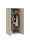 Wardrobe HAMAR Honey Brown 89x50x180 cm Solid Wood Pine - 5