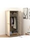 Wardrobe HAMAR Honey Brown 89x50x180 cm Solid Wood Pine - 6
