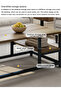 طاولة قهوة بسيطة من لوح هندسي من MDF مزدوج الطبقة مقاس 120*60*42 سم، طاولة مركزية للأريكة المنزلية - 8