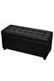 Storage Ottoman Artificial Leather Black - 2