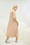 21375 Women's Long V-Neck Dress - 3