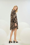 21342 Women's Buttoned Shirt Collar Short Dress - 4
