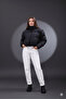 Cross-Stitched Winter Coat with Rubber Detail Crop (Calemore) - 3