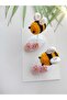 Bee Model Handmade Antiallergic Pinterest 2-Piece Snap Buckle Set