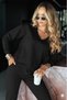 New Season Stylish Women's V-Neck Long Sleeve Viscose Blouse Pants Set - 3