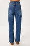 Straight Leg High Waist Jean Lri0015 Blue - 6