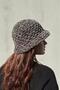 Anthracite Colored Hand Knitted Velvet Hat, Bucket Hat, Winter Knitted Hat