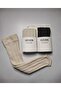 Pack of 2 Thick Winter Khaki & Cream Color Knee-High Socks with Soft Texture and Classic Knit Pattern