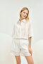 21395 Women's Brode Shirt Shorts Set - 3