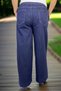 Plus Size Jeans with Wide Legs and Full Stretch, Lace-Up, Wide Elastic Waistband - 4