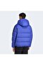 Essentials Climawarm 3 Stripes Puffer Down Kapüşonlu Erkek Mavi Outdoor Montu - 2