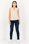 Women Tie Neck Sleeveless Stripe Top, Multicolor - 4