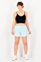 Women Standard Fit Training Shorts, Light Blue - 4