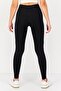 Women Dri Fit Brand Logo Running Leggings, Black - 3