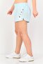Women Standard Fit Training Shorts, Light Blue - 2
