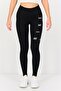 Women Dri Fit Brand Logo Running Leggings, Black