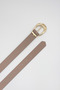 Women's Faux Leather Belt with Patterned Buckle – for Stylish and Elegant Everyday Outfits - 3