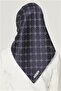 Silk Scarf Nostalji̇ 8555-15 Navy Blue - 4
