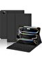 Keyboard Case for iPad Pro 11-inch (M4) 2024, Detachable Bluetooth Keyboard - Black