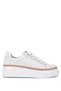 Women's Genuine Leather White Floter Sneakers & Sports Shoes