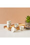 Floral Print 6-Piece Bone China Cawa Cup Set - 80 ml