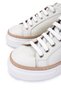 Women's Genuine Leather White Floter Sneakers & Sports Shoes - 4