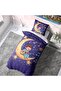 Child Playing Guitar on the Moon Duvet Cover Set (No Sheets)