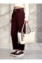 Women's Scarf Gift Shopper Hand and Shoulder Bag with Zipper and Snap Closure - 3