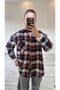 Plaid Oversized Pocket Shirt - 3