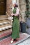 Button Detailed Dress Henna Green - 2