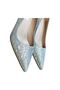 New Design 5 cm Glass Heel Shiny Stiletto Evening Shoes - 5