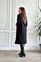 Cotton Dress with Pocket and Side Stripe Flannel Detail - 7