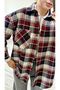Plaid Oversized Pocket Shirt - 4