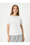 Basic Short Sleeve T-Shirt Crew Neck Cotton - 3