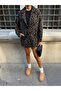 Women's leopard print lined coat