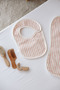 Muslin Apron and Shoulder Cloth - Line Series - Coral - 8