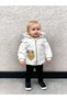 Girl's Hooded Heart Bear Embroidered Puffer Vest - 3