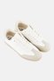 Men Brand Logo Lace Up Casual Shoes, White - 3
