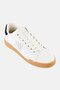 Men Brand Logo Lace Up Casual Shoes, White