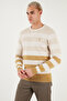 U.S. Polo Cotton Regular Fit Striped Crew Neck Sweater Men's Sweater G081Gl0Tk2227832 - 2
