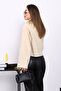 Cream Short Buttoned Cashmere Jacket - 4