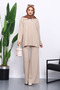 Mink Ribbed Knit Tunic Trouser Set