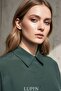 Regular Emerald Green Jacquard Silky Soft Textured Women's Shirt Modal Women's Shirt, - 7